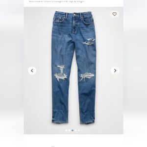 AE Strigid Curvy Ripped Mom Jean